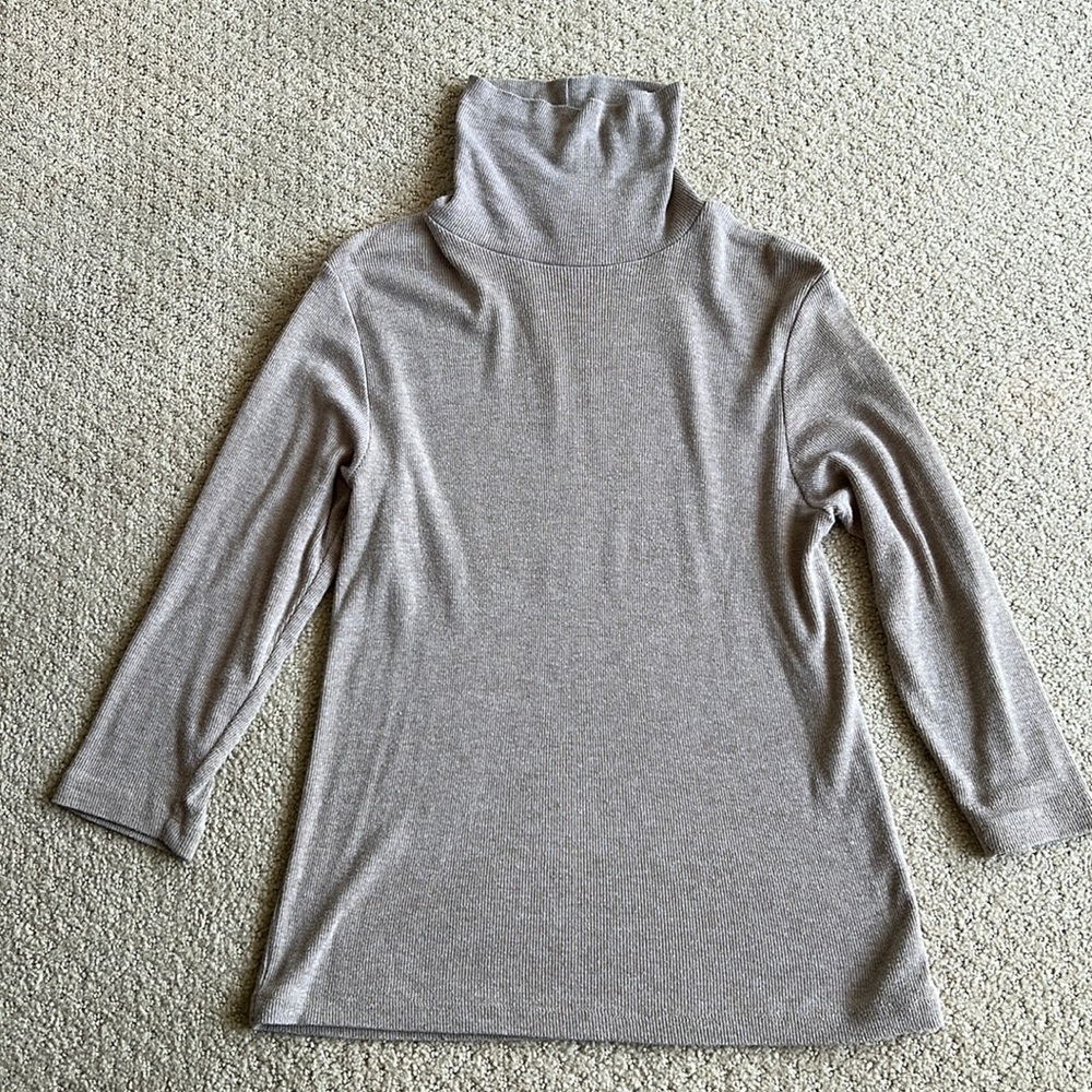 Vintage Light Brown Turtle Neck Top
